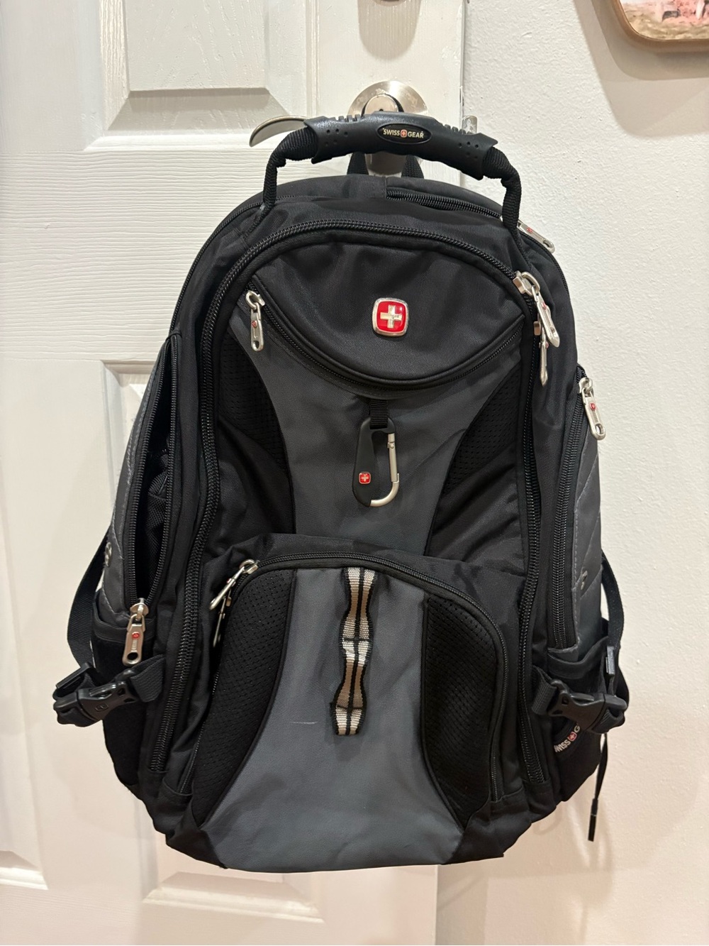SwissGear Black and Gray Laptop Backpack with Organizer
